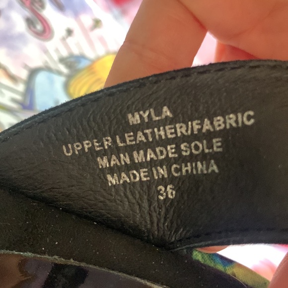 Vintage Jeffrey Campbell platform chunky heels 36 preowned fits like a 5.5 6 - Picture 10 of 13